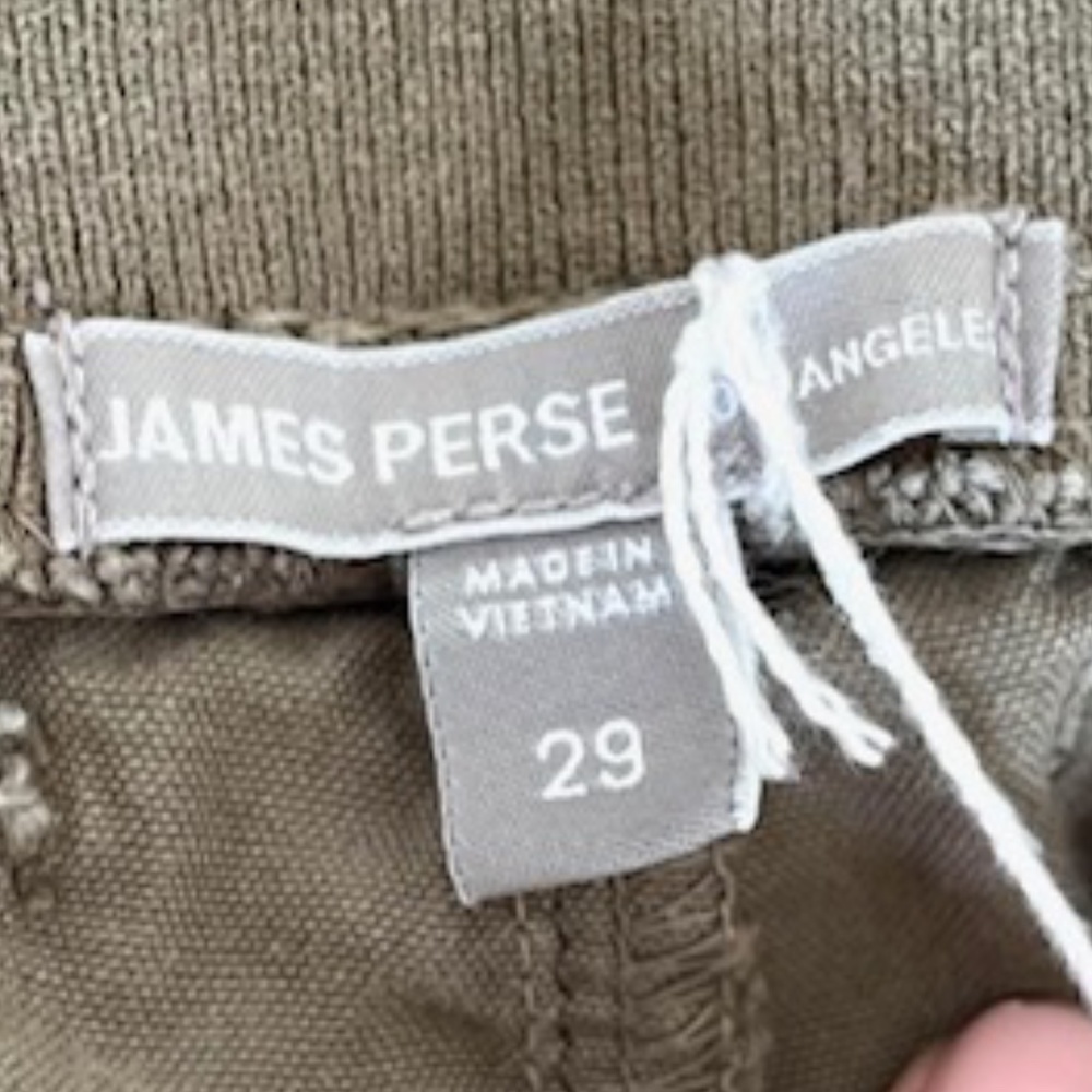 James Perse Olive Green Cargo Shorts - Picture 4 of 5